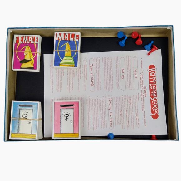 UNIVERSITY GAMES Battle of the Sexes Board Game COMPLETE SET In Great Condition‎ - Picture 3 of 3
